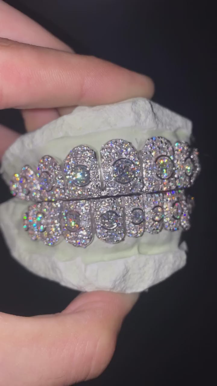 VVS Moissanite Diamond Grillz Big Pointer Stone