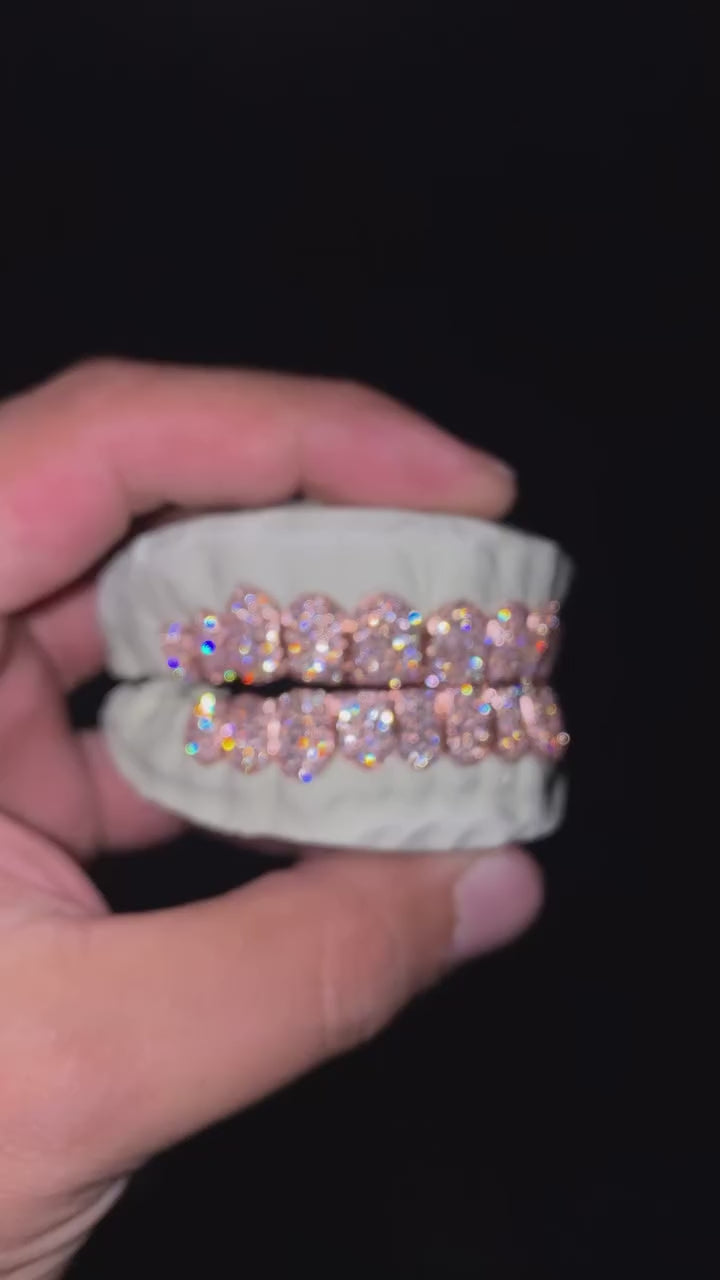10 On 10 VVS Moissanite Diamond Grillz